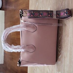 JustFab handbag dusty pink.